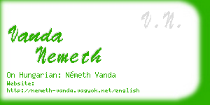vanda nemeth business card